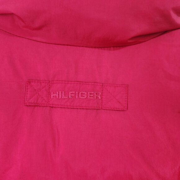 Tommy Hilfiger Down Puffer Vest Men's XL Red Pockets Toggle Waist Outdoor - Picture 12 of 14